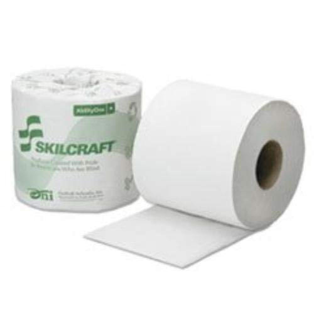 96 Rolls Details about   SKILCRAFT Toilet Tissue Paper 2 Ply 500 Sheets White NSN6308729 