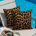 thumbnail image 6 of Fashion Wild Animal Throw Pillow Cover Vintage Brown Leopard Print Cotton Linen Cushion Cover Throw Pillow Case with Invisible Zipper for Couch Sofa Bed Chair Car 20x20 Inch, 6 of 14