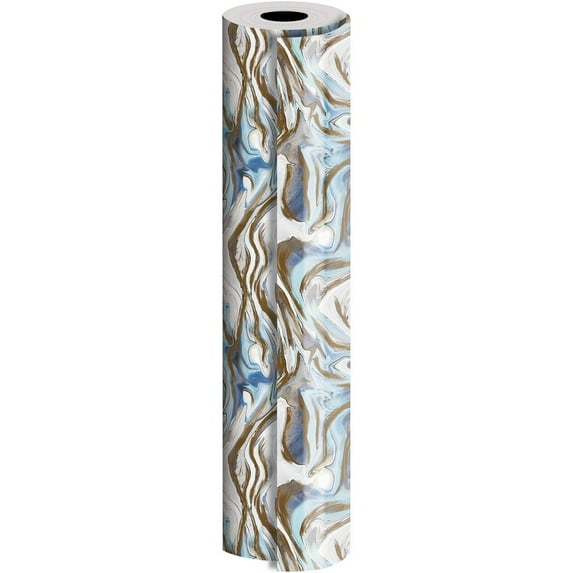 JAM Industrial Bulk Wrapping Paper, 1/Pack, Marbleized Magic Gift Wrap, 834 Sq Ft (1/2 Ream)