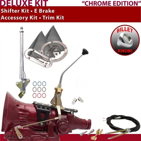 American Shifter C6 Shifter Kit Chrome 10 in. E Brake Cable Clevis Trim Kit for EEC85