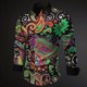 thumbnail image 1 of Camisa superior para hombre con estampado floral de tótem, dragón y estrella, de alta definición, ligera, cómoda, suave, de manga larga, informal, nuevo estilo 2024, 1 of 6