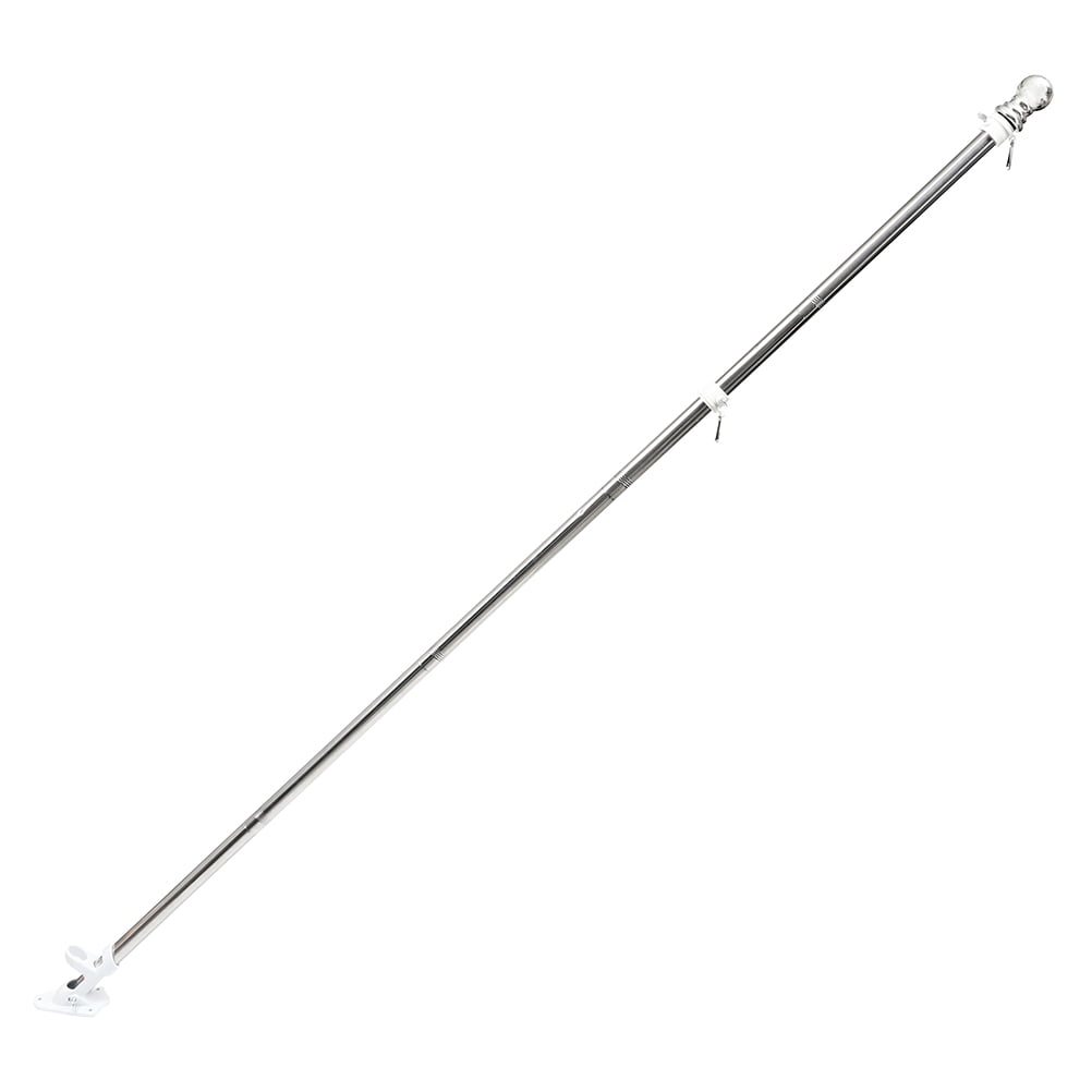 ifundom 1 Set of 1.8m Flag Pole Set Stainless Steel Flagpoles Flag Poles With Buckles