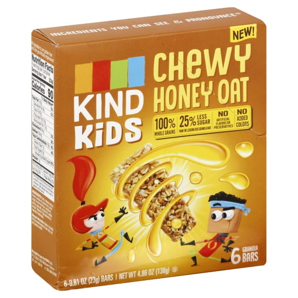 Kind Kids Chewy Honey Oat Granola Bars