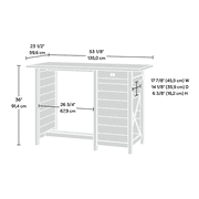 Sauder Cottage Road Work Table Soft White Finish Sauder Cottage Road Work Table Soft White Finish Image 7 Of