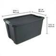 thumbnail image 3 of Sterilite 12 Pack 34 Gallon Latch Tote, Stackable Plastic Storage, 3 of 7