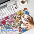 thumbnail image 4 of Long Mouse Pads for Desk,Pioneer Flower Floral Print Pattern Desk Mats on Top Of Desks, Desk Mouse Pad Extra Large with 3mm Non-Slip Base and Stitched Edge for Gaming,Office,Work,Home 31.5"x11.8", 4 of 6