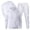 White, variant on RJMDKXZ Mens 3 Piece Fleece Sweatsuits Long Sleeve Tracksuit Drawstring Pullover Hoodie & Crew Neck Sweatshirt & Jogging Sweatpants Sets with Pockets
