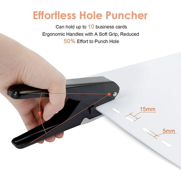 MyLifeUnit Slot Puncher Badge Hole Punch for ID Cards PVC Slot Paper  Heavy-Duty