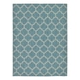 thumbnail image 3 of Unique Loom Outdoor Trellis Collection Area Rug (9' x 12' Rectangle Teal/Gray), 3 of 7