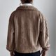 thumbnail image 4 of Abrigo De Felpa Engrosado para Mujer Chaqueta De Felpa De Un Solo Pecho De Moda Informal para Otoño Invierno Marrón M, 4 of 6
