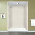 thumbnail image 6 of Transolid Expressions 60" X 60" X 96" 6-Piece Tub/Shower Wall Kit with Extension Kit, Bleached Oak, 6 of 6