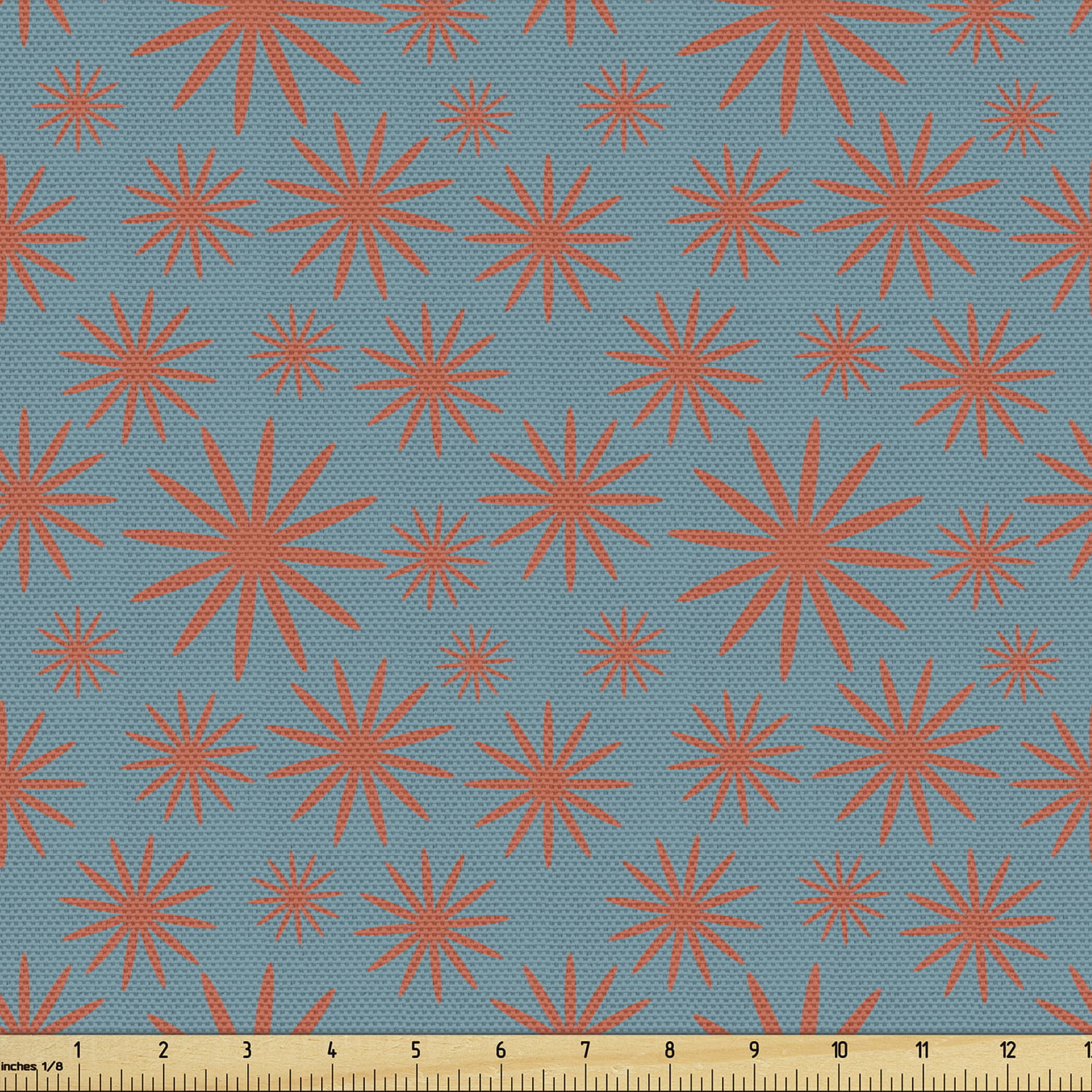 Ambesonne Vintage Fabric by The Yard, Traditional Vibrant Tile Pattern Abstract Spanish Motifs, Decorative Upholstery Fabric for Chairs & Home Accents, Jade