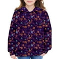 thumbnail image 4 of KAUOD Girls Fleece Hoodies Halloween Ghost Graphic Pullover Sweatshirts Cute Ear Soft Warm Hoodie Clothes Flannel Tops, 4 of 9