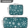 thumbnail image 3 of SKYSONIC Snowflake 2 Pieces Kitchen Rug Cushioned Anti-Fatigue Kitchen Rugs Set for Home Office Laundry,19.7" x 27.6"+19.7" x 47.2", 3 of 7