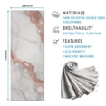 thumbnail image 2 of White Marble Rose Gold Line Pattern Hot Yoga Mat Towel Non Slip for Hot Yoga - Quick-Drying Yoga Mat Cover with 4 Corner Pockets with Travel Bag - Hot Yoga Towel Non Slip 70"x26", 2 of 6