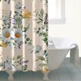 thumbnail image 4 of Pioneer Flower Floral Print Pattern Shower Curtain 72"x84" ,Bathroom Decorative Shower Curtains Set with 12 Hooks,Modern Waterproof Washable Shower Curtain, 4 of 6
