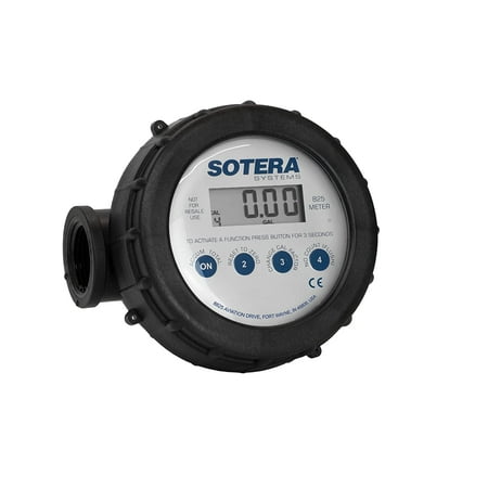 SOTERA 825 Meter, Digital,1 In, 2-20 gpm