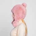 thumbnail image 5 of Women's Winter Plush Hat with Ear Flaps, Faux Fur Thermal Ear Protection Beanie for Cold Weather Activities and Outdoor Winter Sports, 5 of 8