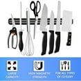 thumbnail image 4 of Porta cuchillos de cocina magnético, 2 unidades, 33 cm, barra magnética, cuchillos, herramientas, barra magnética, soporte para cuchillos, imán de pared, soporte magnético para cuchillos,, 4 of 5
