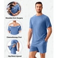thumbnail image 4 of Pinspark Post Shoulder Surgery Shirts for Men Women Snap Adaptive Hospital Gowns Tear Away Shoulder Replacement Recovery Clothes, 4 of 6