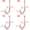 thumbnail image 4 of 100pcs/lot Stainless Steel Fishing Hook Long Shank Saltwater Hooks For Fishing Accessories 34007 Size 1/0-10/0, 4 of 21