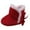 Red, variant on QUOTAY Girls Prewalker Shoes Baby Winter Warm Boys Boots Toddler Non Baby Shoes Fuzzy Slippers For Blue，0-3 Months