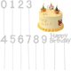 thumbnail image 1 of 11 adornos para tarta de cumpleaños con diamantes de imitación plateados, números del 0 al 9. Adornos brillantes para cupcakes., 1 of 7