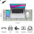 thumbnail image 5 of Long Mouse Pads for Desk,Colorful Skull Pattern Desk Mats on Top Of Desks, Desk Mouse Pad Extra Large with 3mm Non-Slip Base and Stitched Edge for Gaming,Office,Work,Home 31.5"x11.8", 5 of 6