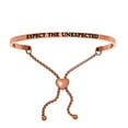 thumbnail image 1 of Stainless Steel EXPECT THE UNEXPECTED Diamond Accent Adjustable Bracelet, 1 of 5
