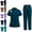 Dark Green, variant on Scrubs for Women Set-Zipper Collar Top & Drawstring Straight Pants Scrubs Set with Pockets Medical Nursing Uniforms