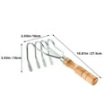 thumbnail image 2 of COOPHYA 2Pcs Clamming Equipment Clam Digger Wood Silver Comfortable Handle Design, 2 of 8