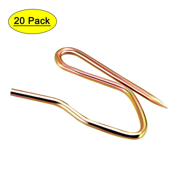 Uxcell 1.25" Curtain Hooks Metal Zinc-coated Bronze Tone 20 Pack