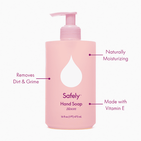 Safely Hand Soap, Naturally Moisturizing & Hydrating, Bloom Scent, 16 fl oz