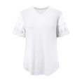 thumbnail image 4 of Summer Tops for Women Swim Womens Long Sleeve T Shirts plus Space T Shirt Women Running Shirt 2 Clothes Hide Tummy Handstand Long Sleeve Womens Athletic Tee Shirts Loose Fit Top Exercise White 2XL, 4 of 5
