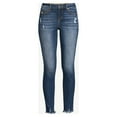 thumbnail image 6 of Sofia Jeans Women's Sofia Skinny Mid Rise Distressed Fray Hem Jeans, 6 of 6