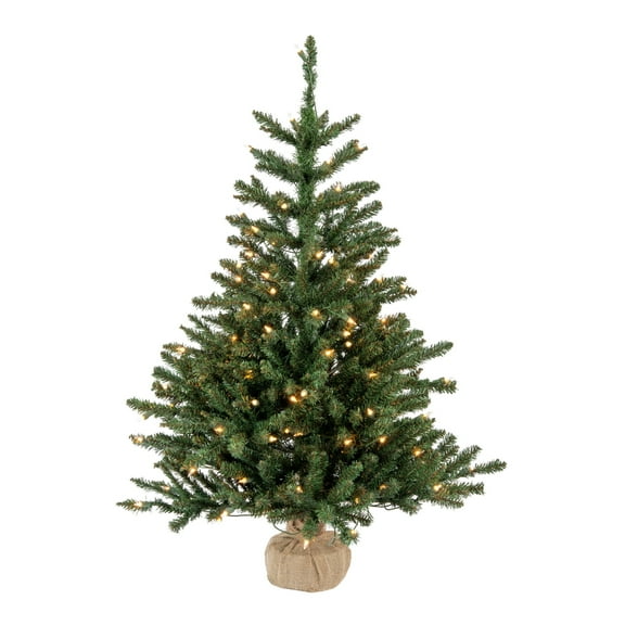 Vickerman 42" Anoka Pine Artificial Christmas Tree, Clear Dura-lit Lights