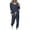 Navy, variant on Tall Sizes Women Lounge Sets 2 Piece Outfits Pants Sets Women 2 Piece Outfits Dressy Casual Women's Fashionable Loose Printed Long Sleeved Round Neck Drawstring Casual Set