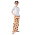 thumbnail image 3 of FORMRS Kids Pajama Pants with Pockets Size 6-8Y Boys Lounge Sleep Bottoms, Colorful Halloween Pumpkin Pattern, 3 of 8