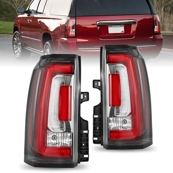 Top Gear Motors Tail Lights for 2015–2020 GMC Yukon and Yukon XL LED Rear Brake Lamp Pair Left and Right
