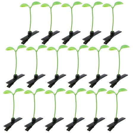 40 Pcs Clip on Sprouts Hair Accessories for Girls Bean Hairpin Clips