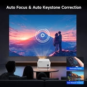 Magcubic L018 8K Projector with WiFi 6 and BT5.4, Native 1080P Projector, Auto Focus&Auto Keystone Correction with Voice Control Movie Projector for Home Theater Outdoor