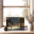 thumbnail image 6 of Vintage Victorian City Winter Scene Art Poster TV Classic Snow Scene Oil Painting Style Wall Decor Art Decoration, 6 of 8