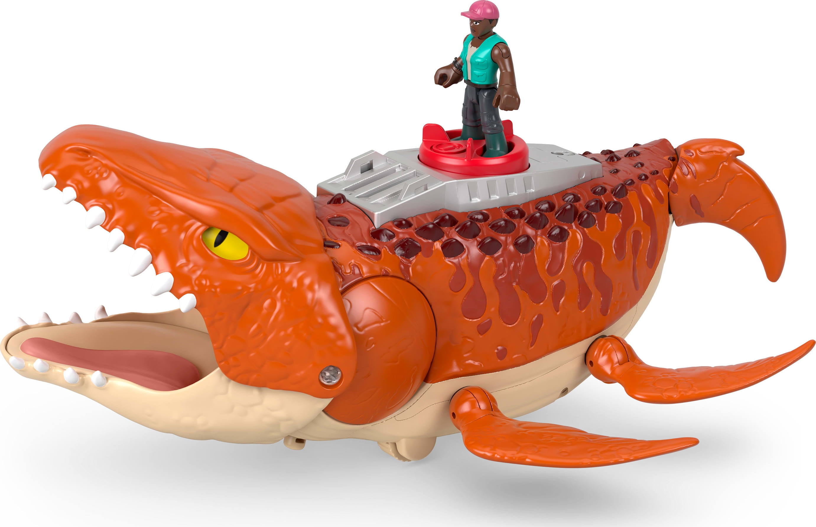 Fisher-Price Imaginext Jurassic World Rebirth Aquachomp Chase Mosasaurus Dinosaur Toy Playset