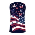 thumbnail image 5 of TEAJOPSUU Womens July 4th Tank Tops USA Printed V-Neck Sleeveless Blouses Red White Blue Loose Fitted Summer Tank E-Multicolor, 5 of 5