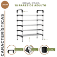 thumbnail image 4 of Zapatera Linium 18 Pares Armable 5 Niveles Organizador, 4 of 8