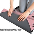 thumbnail image 3 of Boston Terrier Dogs and Flowers Hot Yoga Mat Towel Non Slip for Hot Yoga - Quick-Drying Yoga Mat Cover with 4 Corner Pockets with Travel Bag - Hot Yoga Towel Non Slip 70"x26", 3 of 6