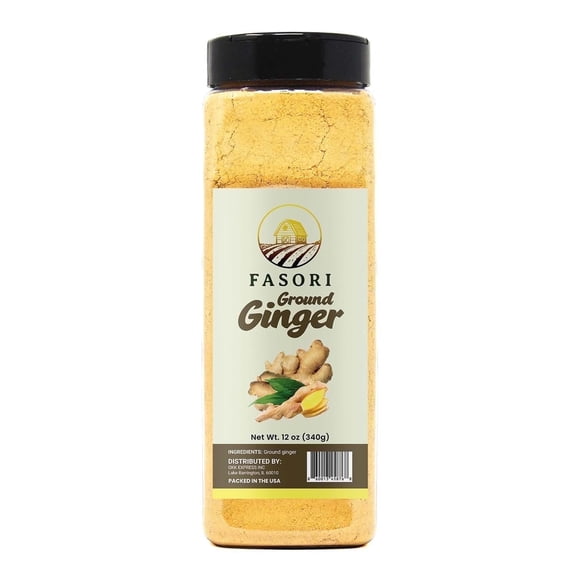 Fasori Ground Ginger Powder, 12 oz, Fresh and Premium
