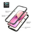 thumbnail image 2 of iPhone 13 mini Case with Built in Screen Protector,Dteck Full-Body Shockproof Rubber Hybrid Protection Crystal Clear PC Back Protective Phone Case Cover for Apple iPhone 13 mini,Black, 2 of 4