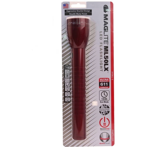 Maglite ML50LX-S2CC5 ML50LX LED 2 Cell C Black Rechargeable Flashlight Light