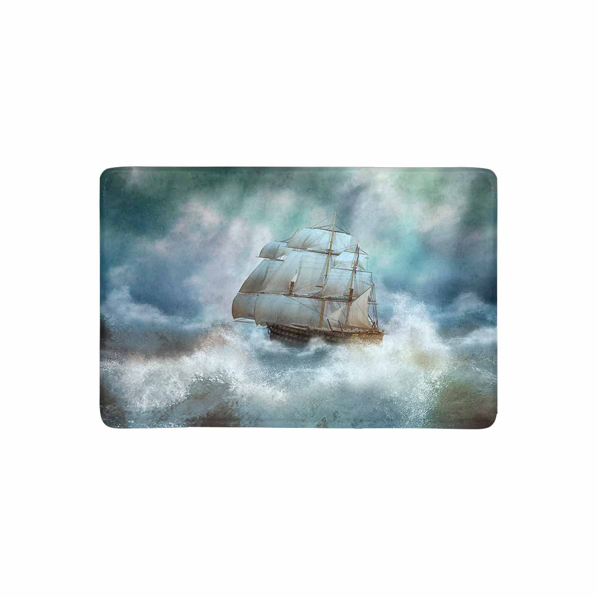 Flying Dutchman Pirate Ship Floor Memory Foam Rug Carpet Non-slip Door Bath Mat 